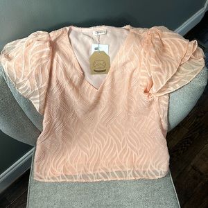Light coral blouse *NWT* size small